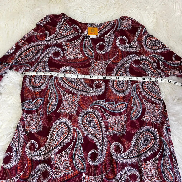 Ruby Rd. Paisley Blouse Size Large - Picture 4 of 8